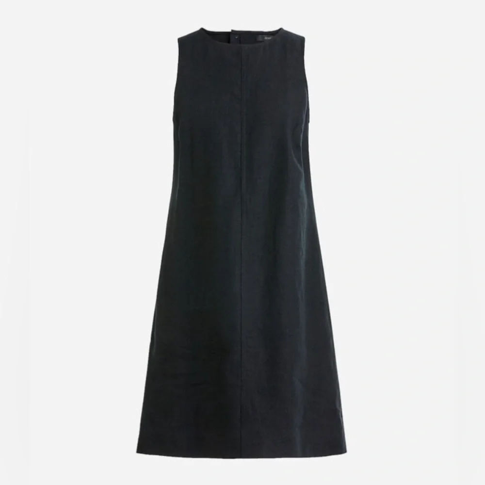 J. Crew Black Sleeveless Shift Dress